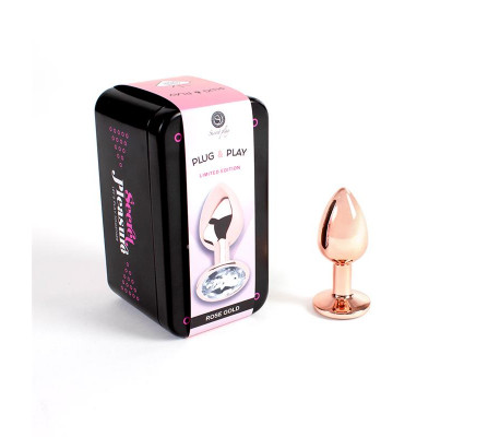 Plug Anal de Metal Rose Gold Talla S