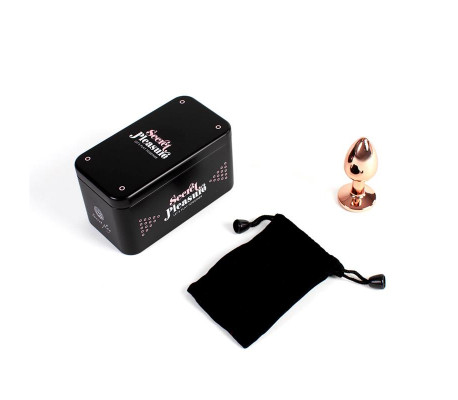 Plug Anal de Metal Rose Gold Talla S