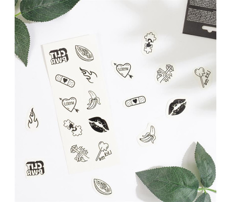 Set de 10 Tattoos Temporales Candy Collection