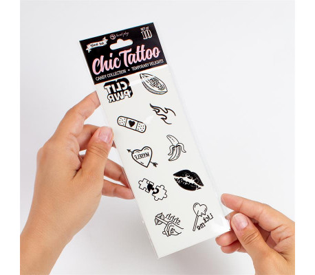 Set de 10 Tattoos Temporales Candy Collection