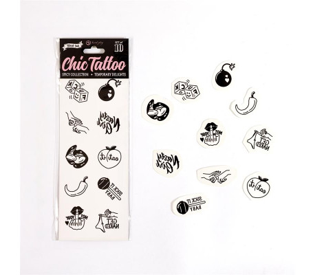 Set de 10 Tattoos Temporales Spicy Collection