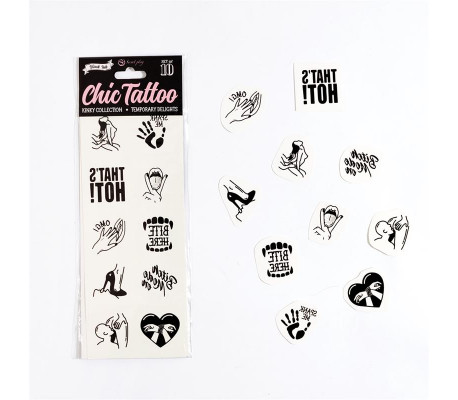 Set de 10 Tattoos Temporales Kinky Collection