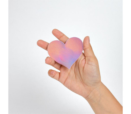 Wow Boobs! Cubre Pezones Corazón Holográficos