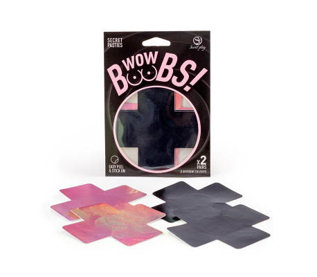Wow Boobs! Cubre Pezones Cruz Holográficos