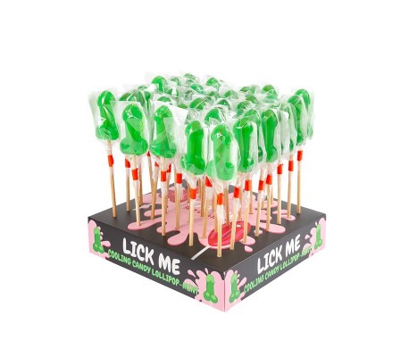 Display Piruletas Pene Menta Efecto Frío 40 Pcs.