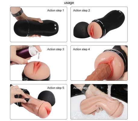Masturabdor con Vibrador USB Tiny Man