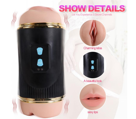 Masturbador Doble Vagina y Boca Kay