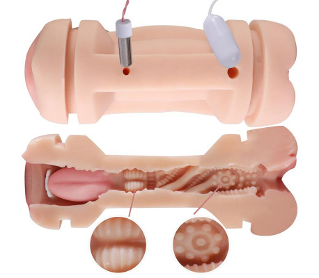 Masturbador Doble Vagina y Boca Kay