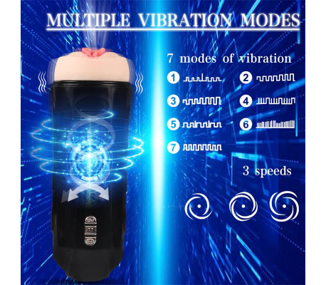Truda Masturbador Automático Vibración y Succión Vagina