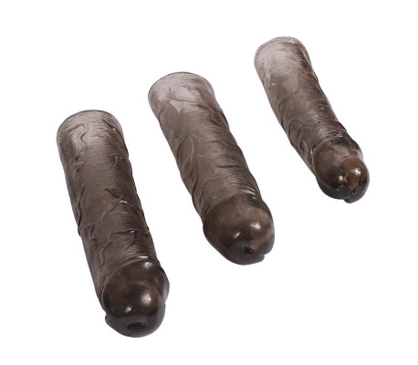 Pack 3 Fundas para el Pene Alex Color Negro