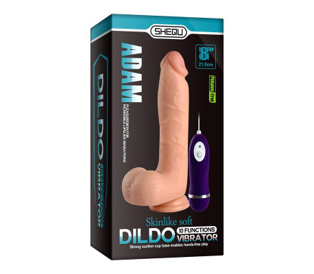Vibrador Realista Control Remoto Adam 21 cm