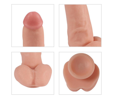 Vibrador Realista Control Remoto Red Eagle 17 cm