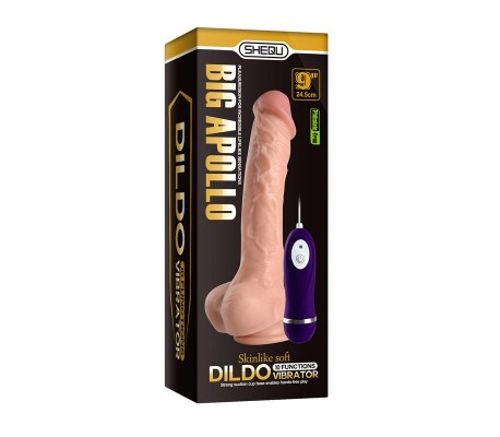 Vibrador Realista Control Remoto Apolo 24.5 cm