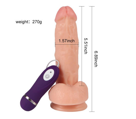 Vibrador Realista Control Remoto Kassadin 17.5 cm