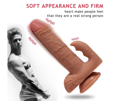 Austin Dildo con 10 Modos de Vibración y Estimulador de Clítoris