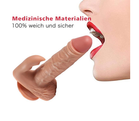 Austin Dildo con 10 Modos de Vibración y Estimulador de Clítoris