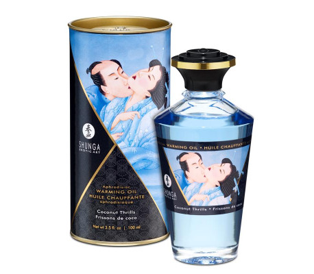 Shunga Aceite de Masaje Efecto Calor Aroma a Coco