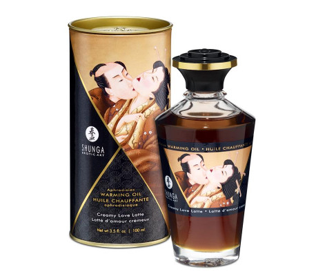 Shunga Aceite de Masaje Efecto Calor Aroma a Creamy Latte