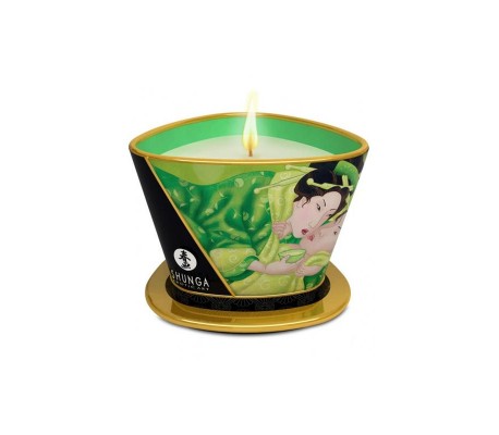 Shunga Vela de Masaje Verde Exótico