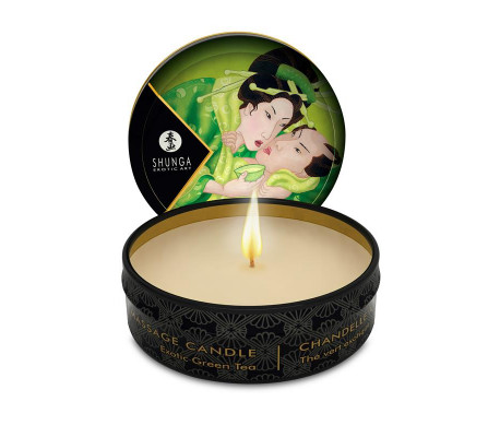 Shunga Mini Vela de Masaje Té Verde
