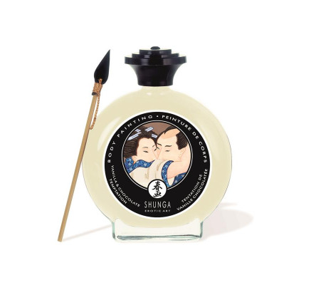 Shunga Pintura Besable Sabor Chocolate Blanco y Vainilla