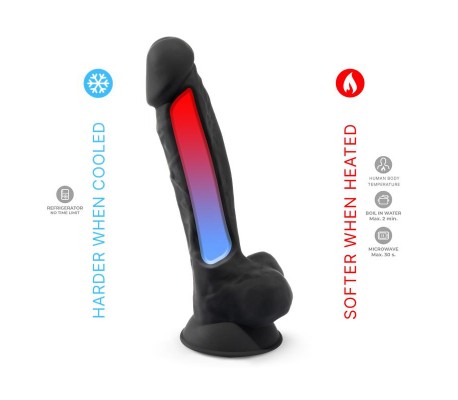 Dildo Dual Density Mod. 1 - 7 Negro