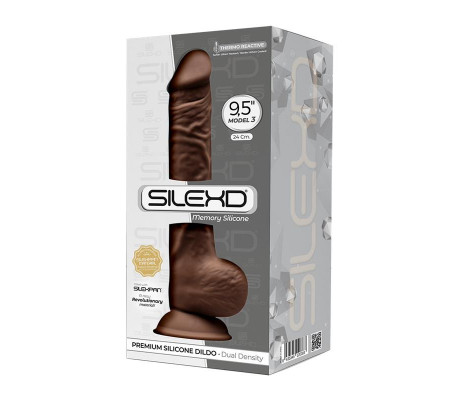 Dildo Dual Density Mod. 3 - 9.5 Marrón