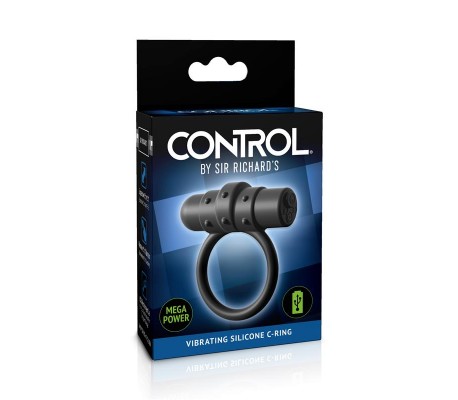 Anillo Vibrador Silicona Recargable Control Vibrating C-Ring