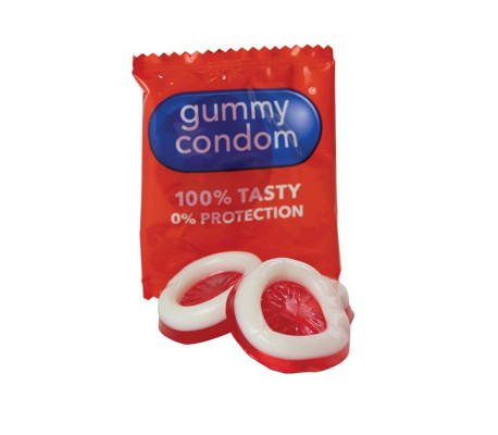 Condones de Gominola Fresa y Crema