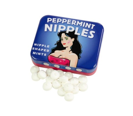 Caramelos Sabor Menta Forma Pezones Sin Azucar