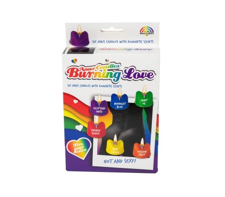 Velas Forma de Ano Burning Love