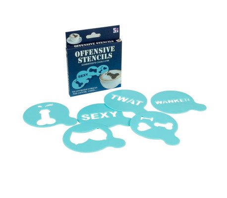 Pack de 12 Moldes Offensive Stencils