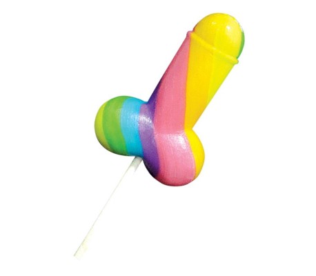 Piruleta Forma de Pene Multicolor