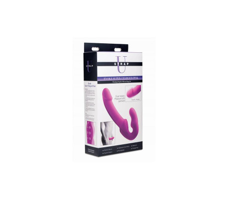 Evoke Vibrador Doble sin Arnes USB Rosa