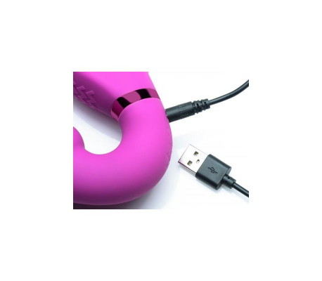 Inflatable Vibrador Doble Funcion Inflable Control Remoto Rosa