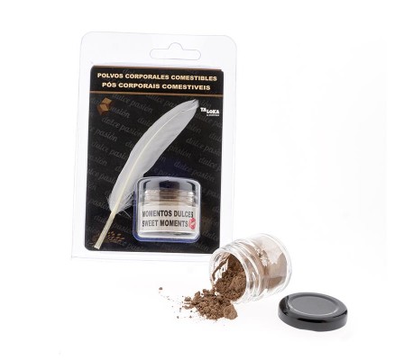 Polvos Corporales Sabor Chocolate + Plumero