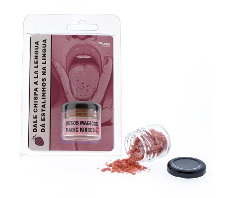 Dale Chispa a la Lengura Caramelo Sabor Fresa con Chasquidos