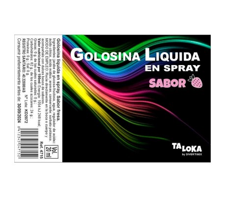 Golosina Líquida en Spray Sabor Fresa 20 ml