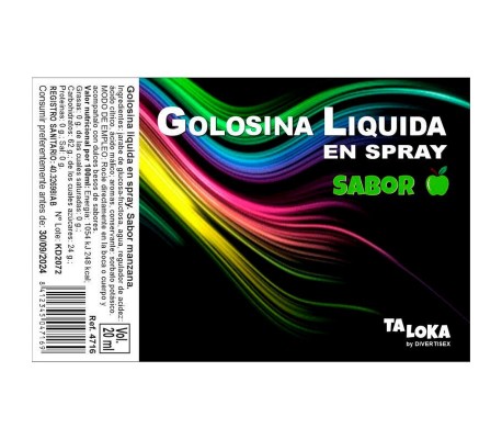 Golosina Líquida en Spray Sabor Manzana 20 ml