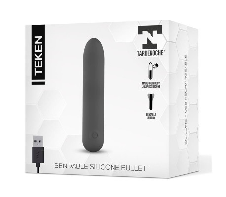 Teken Bala Vibradora Flexible Silicona Líquida Unibody USB Magnético