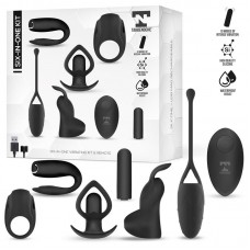 Six-In-One Kit de Bala Vibradora y 5 Accesorios de Silicona