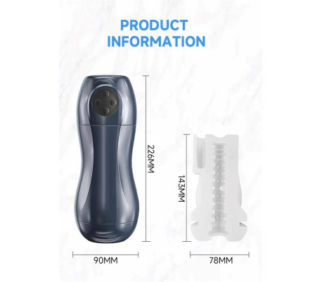 Tronik 2.0 Masturbador con Succión y Vibración USB