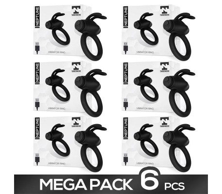 Pack de 6 Neptune Anillo Vibrador Silicona