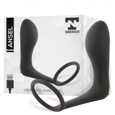 Ansel Plug Anal con Vibración y Anillo USB Silicona