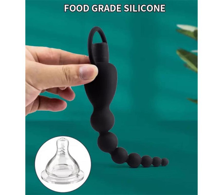Marbe Cadena Anal con Vibración USB Silicona