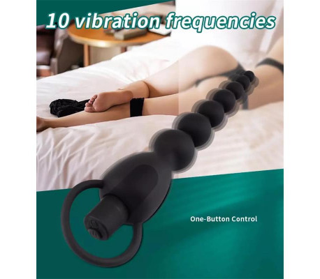 Marbe Cadena Anal con Vibración USB Silicona