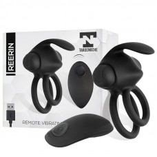Reerin Anillo Vibrador USB Dual Control Remoto USB Silicona