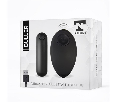 Buller Bala Vibradora Control Remoto USB Negro