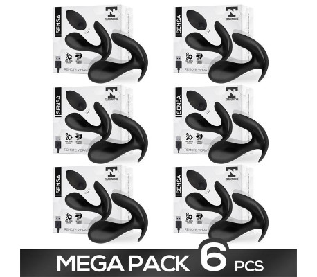 Pack de 6 Sensa Estuimulador con Control Remoto Silicona Líquida