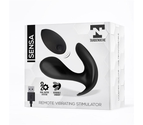 Sensa Estimulador Control Remoto USB SIlicona Líquida Negro